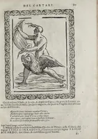 Picture 164 of 204 from Imagini Delli Dei De Gl'Antichi Di Vincenzo Cartari Reggiano: Ridotte da capo à piedi alle loro reali, & non più per l'adietro osseruate simiglianze. Cauate da' Marmi, Bronzi, Medaglie, Gioie, & altre memorie antiche; con esquisito studio, & particolare diligenza Da Lorenzo Pignoria Padoano. Aggionteui le Annotationi del medesimo sopra tutta l'opera ... Con le Allegorie sopra le Imagini di Cesare Malfatti Padoano, migliorate, & accresciute nouamente. Et vn Catalogo di cento più famosi dei della Gentilità. Con l'aggiunta d'vn'altro Catalogo de gl'Autori Antichi, & Moderni ... (1674), leaf 343