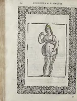 Picture 170 of 204 from Imagini Delli Dei De Gl'Antichi Di Vincenzo Cartari Reggiano: Ridotte da capo à piedi alle loro reali, & non più per l'adietro osseruate simiglianze. Cauate da' Marmi, Bronzi, Medaglie, Gioie, & altre memorie antiche; con esquisito studio, & particolare diligenza Da Lorenzo Pignoria Padoano. Aggionteui le Annotationi del medesimo sopra tutta l'opera ... Con le Allegorie sopra le Imagini di Cesare Malfatti Padoano, migliorate, & accresciute nouamente. Et vn Catalogo di cento più famosi dei della Gentilità. Con l'aggiunta d'vn'altro Catalogo de gl'Autori Antichi, & Moderni ... (1674), leaf 352