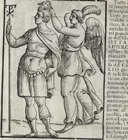 Picture 183 of 204 from Imagini Delli Dei De Gl'Antichi Di Vincenzo Cartari Reggiano: Ridotte da capo à piedi alle loro reali, & non più per l'adietro osseruate simiglianze. Cauate da' Marmi, Bronzi, Medaglie, Gioie, & altre memorie antiche; con esquisito studio, & particolare diligenza Da Lorenzo Pignoria Padoano. Aggionteui le Annotationi del medesimo sopra tutta l'opera ... Con le Allegorie sopra le Imagini di Cesare Malfatti Padoano, migliorate, & accresciute nouamente. Et vn Catalogo di cento più famosi dei della Gentilità. Con l'aggiunta d'vn'altro Catalogo de gl'Autori Antichi, & Moderni ... (1674), leaf 370