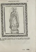 Picture 196 of 204 from Imagini Delli Dei De Gl'Antichi Di Vincenzo Cartari Reggiano: Ridotte da capo à piedi alle loro reali, & non più per l'adietro osseruate simiglianze. Cauate da' Marmi, Bronzi, Medaglie, Gioie, & altre memorie antiche; con esquisito studio, & particolare diligenza Da Lorenzo Pignoria Padoano. Aggionteui le Annotationi del medesimo sopra tutta l'opera ... Con le Allegorie sopra le Imagini di Cesare Malfatti Padoano, migliorate, & accresciute nouamente. Et vn Catalogo di cento più famosi dei della Gentilità. Con l'aggiunta d'vn'altro Catalogo de gl'Autori Antichi, & Moderni ... (1674), leaf 387