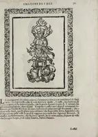 Picture 197 of 204 from Imagini Delli Dei De Gl'Antichi Di Vincenzo Cartari Reggiano: Ridotte da capo à piedi alle loro reali, & non più per l'adietro osseruate simiglianze. Cauate da' Marmi, Bronzi, Medaglie, Gioie, & altre memorie antiche; con esquisito studio, & particolare diligenza Da Lorenzo Pignoria Padoano. Aggionteui le Annotationi del medesimo sopra tutta l'opera ... Con le Allegorie sopra le Imagini di Cesare Malfatti Padoano, migliorate, & accresciute nouamente. Et vn Catalogo di cento più famosi dei della Gentilità. Con l'aggiunta d'vn'altro Catalogo de gl'Autori Antichi, & Moderni ... (1674), leaf 389