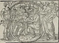 Picture 6 of 204 from Imagini Delli Dei De Gl'Antichi Di Vincenzo Cartari Reggiano: Ridotte da capo à piedi alle loro reali, & non più per l'adietro osseruate simiglianze. Cauate da' Marmi, Bronzi, Medaglie, Gioie, & altre memorie antiche; con esquisito studio, & particolare diligenza Da Lorenzo Pignoria Padoano. Aggionteui le Annotationi del medesimo sopra tutta l'opera ... Con le Allegorie sopra le Imagini di Cesare Malfatti Padoano, migliorate, & accresciute nouamente. Et vn Catalogo di cento più famosi dei della Gentilità. Con l'aggiunta d'vn'altro Catalogo de gl'Autori Antichi, & Moderni ... (1674), leaf 41