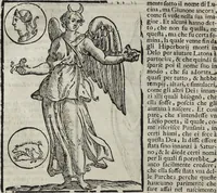 Picture 35 of 204 from Imagini Delli Dei De Gl'Antichi Di Vincenzo Cartari Reggiano: Ridotte da capo à piedi alle loro reali, & non più per l'adietro osseruate simiglianze. Cauate da' Marmi, Bronzi, Medaglie, Gioie, & altre memorie antiche; con esquisito studio, & particolare diligenza Da Lorenzo Pignoria Padoano. Aggionteui le Annotationi del medesimo sopra tutta l'opera ... Con le Allegorie sopra le Imagini di Cesare Malfatti Padoano, migliorate, & accresciute nouamente. Et vn Catalogo di cento più famosi dei della Gentilità. Con l'aggiunta d'vn'altro Catalogo de gl'Autori Antichi, & Moderni ... (1674), leaf 84