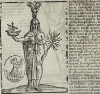 Picture 39 of 204 from Imagini Delli Dei De Gl'Antichi Di Vincenzo Cartari Reggiano: Ridotte da capo à piedi alle loro reali, & non più per l'adietro osseruate simiglianze. Cauate da' Marmi, Bronzi, Medaglie, Gioie, & altre memorie antiche; con esquisito studio, & particolare diligenza Da Lorenzo Pignoria Padoano. Aggionteui le Annotationi del medesimo sopra tutta l'opera ... Con le Allegorie sopra le Imagini di Cesare Malfatti Padoano, migliorate, & accresciute nouamente. Et vn Catalogo di cento più famosi dei della Gentilità. Con l'aggiunta d'vn'altro Catalogo de gl'Autori Antichi, & Moderni ... (1674), leaf 90