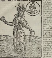 Picture 40 of 204 from Imagini Delli Dei De Gl'Antichi Di Vincenzo Cartari Reggiano: Ridotte da capo à piedi alle loro reali, & non più per l'adietro osseruate simiglianze. Cauate da' Marmi, Bronzi, Medaglie, Gioie, & altre memorie antiche; con esquisito studio, & particolare diligenza Da Lorenzo Pignoria Padoano. Aggionteui le Annotationi del medesimo sopra tutta l'opera ... Con le Allegorie sopra le Imagini di Cesare Malfatti Padoano, migliorate, & accresciute nouamente. Et vn Catalogo di cento più famosi dei della Gentilità. Con l'aggiunta d'vn'altro Catalogo de gl'Autori Antichi, & Moderni ... (1674), leaf 93