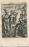 Picture 57 of 89 from Vincentii Chartarii Rhegiensis Neu-eröffneter Götzen-Tempel: Darinnen Durch erklärte Darstellung deroselben erdichtete Gestalt/ die bey dem Heydnischen Götter-Dienst/ vor alten Zeiten gewöhnliche Verehrung/ Anbettung/ und herrliche Kirchen-Gepräng ; Vorgestellet Zu höchst benöthigtem Dienst und augenscheinlichen Vortheil derjenigen/ welche die Geschichte so wol als Gedichte der alten bewehrten Scribenten/ nicht weniger mit Nutzen lesen/ als auch gründlich verstehen wollen (1692), leaf 124