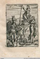 Picture 58 of 89 from Vincentii Chartarii Rhegiensis Neu-eröffneter Götzen-Tempel: Darinnen Durch erklärte Darstellung deroselben erdichtete Gestalt/ die bey dem Heydnischen Götter-Dienst/ vor alten Zeiten gewöhnliche Verehrung/ Anbettung/ und herrliche Kirchen-Gepräng ; Vorgestellet Zu höchst benöthigtem Dienst und augenscheinlichen Vortheil derjenigen/ welche die Geschichte so wol als Gedichte der alten bewehrten Scribenten/ nicht weniger mit Nutzen lesen/ als auch gründlich verstehen wollen (1692), leaf 127