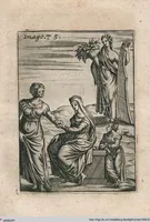 Picture 75 of 89 from Vincentii Chartarii Rhegiensis Neu-eröffneter Götzen-Tempel: Darinnen Durch erklärte Darstellung deroselben erdichtete Gestalt/ die bey dem Heydnischen Götter-Dienst/ vor alten Zeiten gewöhnliche Verehrung/ Anbettung/ und herrliche Kirchen-Gepräng ; Vorgestellet Zu höchst benöthigtem Dienst und augenscheinlichen Vortheil derjenigen/ welche die Geschichte so wol als Gedichte der alten bewehrten Scribenten/ nicht weniger mit Nutzen lesen/ als auch gründlich verstehen wollen (1692), leaf 160