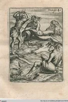 Picture 40 of 89 from Vincentii Chartarii Rhegiensis Neu-eröffneter Götzen-Tempel: Darinnen Durch erklärte Darstellung deroselben erdichtete Gestalt/ die bey dem Heydnischen Götter-Dienst/ vor alten Zeiten gewöhnliche Verehrung/ Anbettung/ und herrliche Kirchen-Gepräng ; Vorgestellet Zu höchst benöthigtem Dienst und augenscheinlichen Vortheil derjenigen/ welche die Geschichte so wol als Gedichte der alten bewehrten Scribenten/ nicht weniger mit Nutzen lesen/ als auch gründlich verstehen wollen (1692), leaf 91