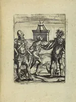 An illustration from Theatrum Ethnico Idololatricum Politico-Historicum Ethnicorum Idololatrias, simulacra, Templa, sacrificia & Deos: Illorum Origines, Ritus, & Caeremonias ... (1699)