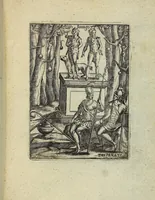 An illustration from Theatrum Ethnico Idololatricum Politico-Historicum Ethnicorum Idololatrias, simulacra, Templa, sacrificia & Deos: Illorum Origines, Ritus, & Caeremonias ... (1699)