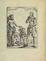 An illustration from Theatrum Ethnico Idololatricum Politico-Historicum Ethnicorum Idololatrias, simulacra, Templa, sacrificia & Deos: Illorum Origines, Ritus, & Caeremonias ... (1699)