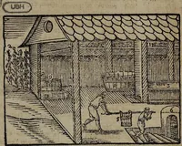 An illustration from Joh. Amos Comenii Orbis Sensualium Pictus Trilinguis: Hoc est: Omnium fundamentalium in mundo rerum, & in vita actionum, Pictura & Nomenclatura Latina, Germanica & Hungarica, Cum Titulorum juxta atque Vocabulorum Indice (1708)