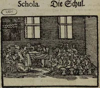 Picture 23 of 39 from Joh. Amos Comenii Orbis Sensualium Pictus Trilinguis: Hoc est: Omnium fundamentalium in mundo rerum, & in vita actionum, Pictura & Nomenclatura Latina, Germanica & Hungarica, Cum Titulorum juxta atque Vocabulorum Indice (1708), leaf 216