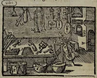 Picture 24 of 39 from Joh. Amos Comenii Orbis Sensualium Pictus Trilinguis: Hoc est: Omnium fundamentalium in mundo rerum, & in vita actionum, Pictura & Nomenclatura Latina, Germanica & Hungarica, Cum Titulorum juxta atque Vocabulorum Indice (1708), leaf 222