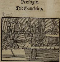 Picture 33 of 39 from Joh. Amos Comenii Orbis Sensualium Pictus Trilinguis: Hoc est: Omnium fundamentalium in mundo rerum, & in vita actionum, Pictura & Nomenclatura Latina, Germanica & Hungarica, Cum Titulorum juxta atque Vocabulorum Indice (1708), leaf 288