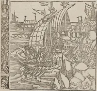 An illustration from Johann Lange ; Giovanni Boccaccio (Druck) ; Johannes Adelphus (Druck) ; Thomas Lirer (Druck) ; Johannes de Capua (Druck) ; Jacobus de Cessolis (Druck)