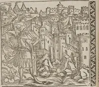 An illustration from Johann Lange ; Giovanni Boccaccio (Druck) ; Johannes Adelphus (Druck) ; Thomas Lirer (Druck) ; Johannes de Capua (Druck) ; Jacobus de Cessolis (Druck)