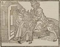 An illustration from Johann Lange ; Giovanni Boccaccio (Druck) ; Johannes Adelphus (Druck) ; Thomas Lirer (Druck) ; Johannes de Capua (Druck) ; Jacobus de Cessolis (Druck)