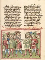An illustration from Chronicon pontificum et imperatorum, deutsch (1460)
