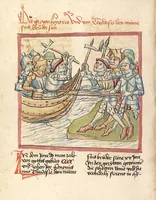 An illustration from Chronicon pontificum et imperatorum, deutsch (1460)