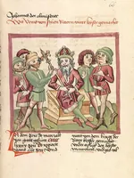 An illustration from Chronicon pontificum et imperatorum, deutsch (1460)