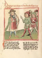 An illustration from Chronicon pontificum et imperatorum, deutsch (1460)