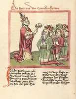 An illustration from Chronicon pontificum et imperatorum, deutsch (1460)