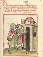 An illustration from Chronicon pontificum et imperatorum, deutsch (1460)