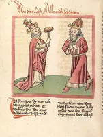 An illustration from Chronicon pontificum et imperatorum, deutsch (1460)