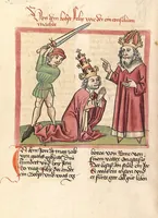 An illustration from Chronicon pontificum et imperatorum, deutsch (1460)