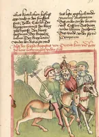 An illustration from Chronicon pontificum et imperatorum, deutsch (1460)