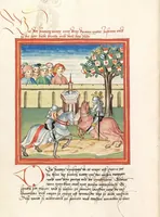 An illustration from Pontus und Sidonia (1475)