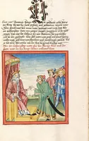 An illustration from Pontus und Sidonia (1475)