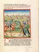 An illustration from Pontus und Sidonia (1475)