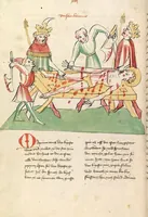 An illustration from "Elsässische Legenda Aurea" (1419)