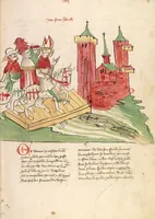 An illustration from "Elsässische Legenda Aurea" (1419)