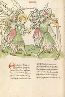 An illustration from "Elsässische Legenda Aurea" (1419)