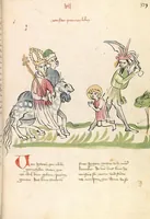 An illustration from "Elsässische Legenda Aurea" (1419)
