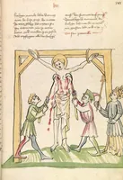 An illustration from "Elsässische Legenda Aurea" (1419)