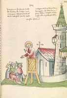 An illustration from "Elsässische Legenda Aurea" (1419)