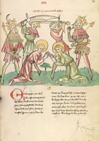 An illustration from "Elsässische Legenda Aurea" (1419)