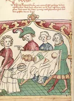 Picture 29 of 137 from Historia septem sapientum, dt. ; Martinus Oppaviensis: Chronicon pontificum et imperatorum, dt. (1450), leaf 100