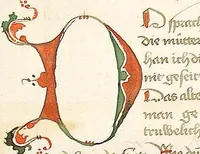 Picture 32 of 137 from Historia septem sapientum, dt. ; Martinus Oppaviensis: Chronicon pontificum et imperatorum, dt. (1450), leaf 106