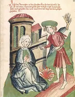 Picture 63 of 137 from Historia septem sapientum, dt. ; Martinus Oppaviensis: Chronicon pontificum et imperatorum, dt. (1450), leaf 183