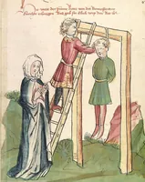 Picture 65 of 137 from Historia septem sapientum, dt. ; Martinus Oppaviensis: Chronicon pontificum et imperatorum, dt. (1450), leaf 189