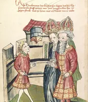 Picture 67 of 137 from Historia septem sapientum, dt. ; Martinus Oppaviensis: Chronicon pontificum et imperatorum, dt. (1450), leaf 192
