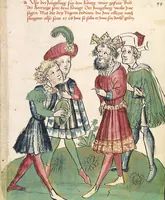 Picture 69 of 137 from Historia septem sapientum, dt. ; Martinus Oppaviensis: Chronicon pontificum et imperatorum, dt. (1450), leaf 201