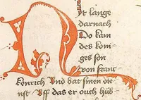 Picture 72 of 137 from Historia septem sapientum, dt. ; Martinus Oppaviensis: Chronicon pontificum et imperatorum, dt. (1450), leaf 209
