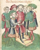 Picture 83 of 137 from Historia septem sapientum, dt. ; Martinus Oppaviensis: Chronicon pontificum et imperatorum, dt. (1450), leaf 269
